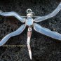 925 Silver & Blue Chalcedony Dragonfly Brooch Pendant BC-146-KT