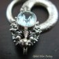 925 Silver Blue Topaz Snake Pendant SP-313-NY