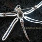 925 Silver & Blue Chalcedony Dragonfly Brooch Pendant BC-145-KT