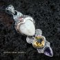 Sterling Silver & Mixed Gems Goddess Pendant GDP-940-PS