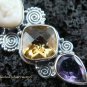 Sterling Silver & Mixed Gems Goddess Pendant GDP-940-PS