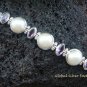 925 Silver 5 Pearls & 4 Amethyst Designer Bracelet SBB-316-KT