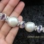 925 Silver 5 Pearls & 4 Amethyst Designer Bracelet SBB-316-KT