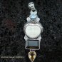 925 Silver & Smokey Quartz Goddess Pendant GDP-952-PS
