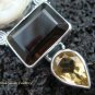 925 Silver & Smokey Quartz Goddess Pendant GDP-952-PS