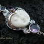 Sterling Silver & Four Amethyst Goddess Pendant GDP-943-PS
