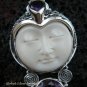 Sterling Silver & Four Amethyst Goddess Pendant GDP-943-PS