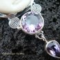 Sterling Silver & Four Amethyst Goddess Pendant GDP-943-PS