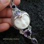 Sterling Silver & Four Amethyst Goddess Pendant GDP-943-PS