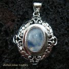 Bali Design Silver & Rainbow Moonstone Pendant SP-447-KT