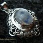 Bali Design Silver & Rainbow Moonstone Pendant SP-447-KT