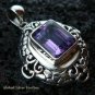 Bali Design Sterling Silver & Amethyst Pendant SP-444-KT