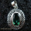 Sterling Silver & Green Quartz Designer Pendant SP-436-KT