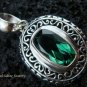 Sterling Silver & Green Quartz Designer Pendant SP-436-KT