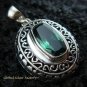Sterling Silver & Green Quartz Designer Pendant SP-436-KT