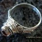 Silver & Round Garnet Locket Ring LR-535-KT