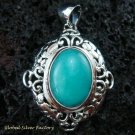 Bali Design 925 Silver & Turquoise Pendant SP-443-KT