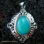 Bali Design 925 Silver & Turquoise Pendant SP-443-KT