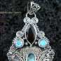 925 Silver & Mixed Gems Goddess Pendant GDP-929-PS