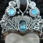 925 Silver & Mixed Gems Goddess Pendant GDP-929-PS