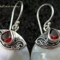 925 Silver Garnet & Round Shell Earrings ER-526-KT