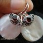 925 Silver Garnet & Round Shell Earrings ER-526-KT