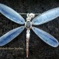 Large 925 Silver Kyanite & Garnet Dragonfly Brooch Pendant BC-141-KT