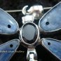 Large 925 Silver Kyanite & Garnet Dragonfly Brooch Pendant BC-141-KT