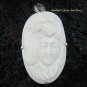 Sterling Silver Carved Women & Wolf Pendant SP-424-KA