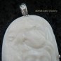 Sterling Silver Carved Women & Wolf Pendant SP-424-KA