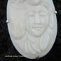Sterling Silver Carved Women & Wolf Pendant SP-424-KA