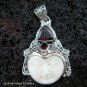 925 Silver & Garnet Goddess Pendant GDP-939-PS