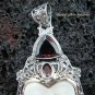 925 Silver & Garnet Goddess Pendant GDP-939-PS