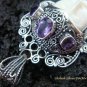 Sterling Silver & Amethyst Goddess Pendant GDP-962-KT