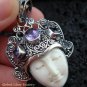 Sterling Silver & Amethyst Goddess Pendant GDP-962-KT