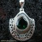 Bali Design Sterling Silver & Green Quartz Pendant SP-450-KT