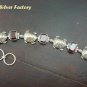 Silver & Garnet Turtle Bracelet SBB-252-PS