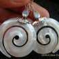 925 Silver Moonstone & Shell Earrings ER-516-KT