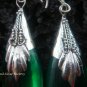 925 Silver Synthetic Green Quartz Teardrop Earrings SJ-127-KT