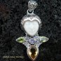 925 Silver Cross Design Goddess Pendant GDP-934-PS