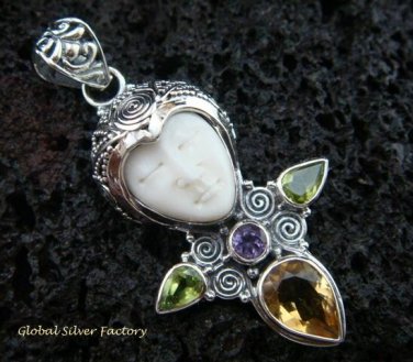 925 Silver Cross Design Goddess Pendant GDP-934-PS