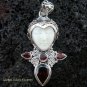 925 Silver & Garnet Goddess Pendant GDP-935-PS