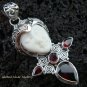 925 Silver & Garnet Goddess Pendant GDP-935-PS