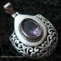 Bali Design Sterling Silver & Amethyst Pendant SP-449-KT