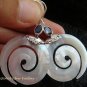 925 Silver Amethyst & Shell Earrings ER-514-KT