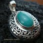 Sterling Silver & Turquoise Designer Pendant SP-440-KT