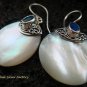 925 Silver Opal & Round Shell Earrings ER-528-KT