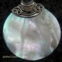 925 Silver Blue Topaz & Round Shell Earrings ER-527-KT