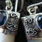 925 Silver Blue Sapphire & Shell Earrings ER-524-KT