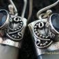 925 Silver Blue Sapphire & Shell Earrings ER-524-KT